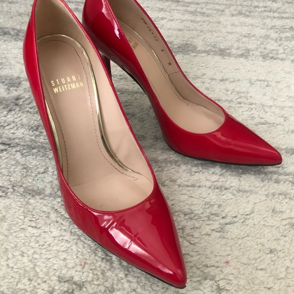 Stuart Weitzman red patent leather pumps - 6M - Picture 7 of 8
